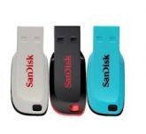 PEN DRIVE SANDISK CRUZER BLADE 16GB Preto