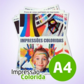 Impressão A4 - Colorida Jato - Sulfite 75g