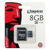 CARTAO DE MEMORIA SD KINGSTON SD 8GB ( MICRO + ADAPTADOR )