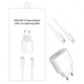 Carregador Tipo C PD 25W para IOS com Cabo Lightning