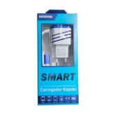 CARREGADOR SMART V8 RÁPIDO 3.1A 2-USB CABO MICRO USB