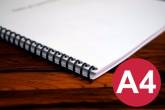 Encadernação A4 - Espiral até 200 folhas