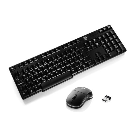 Teclado C3 Tech e Mouse Óptico Sem Fio K-W600 BK